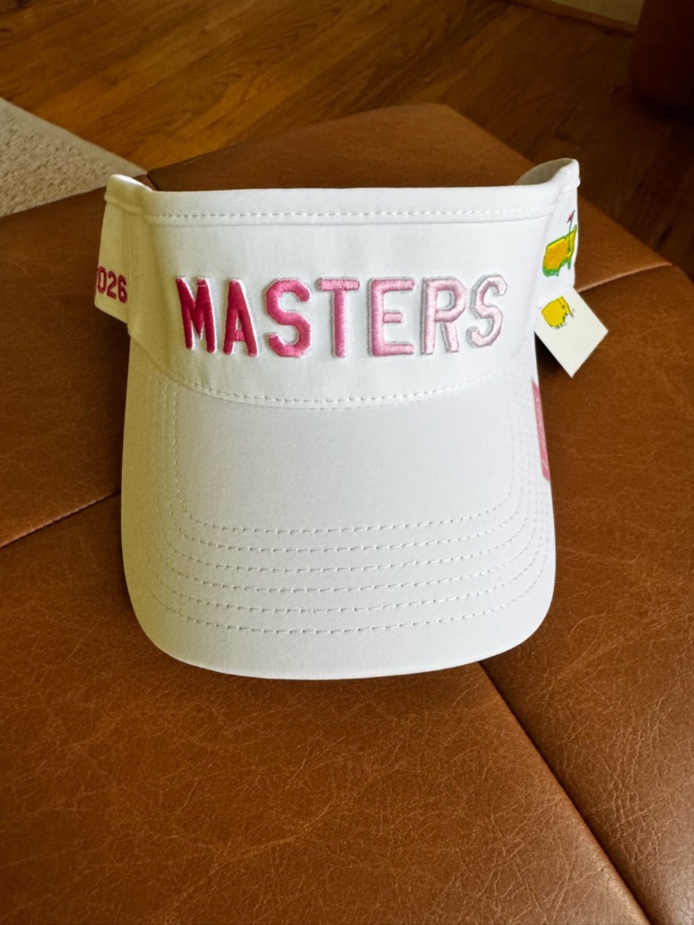 MASTERS 2026 Ladies Visor with Pink Block Letters “MASTERS”